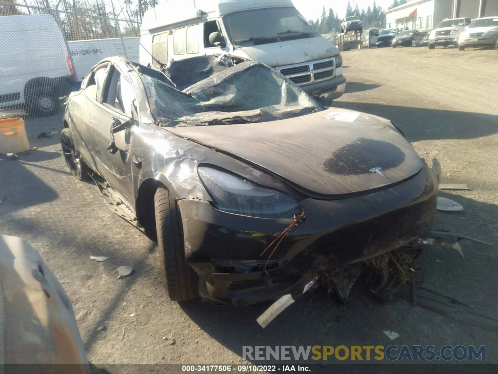 1 fotografías del automóvil dañado 5YJ3E1EC2MF868385 TESLA MODEL 3 2021