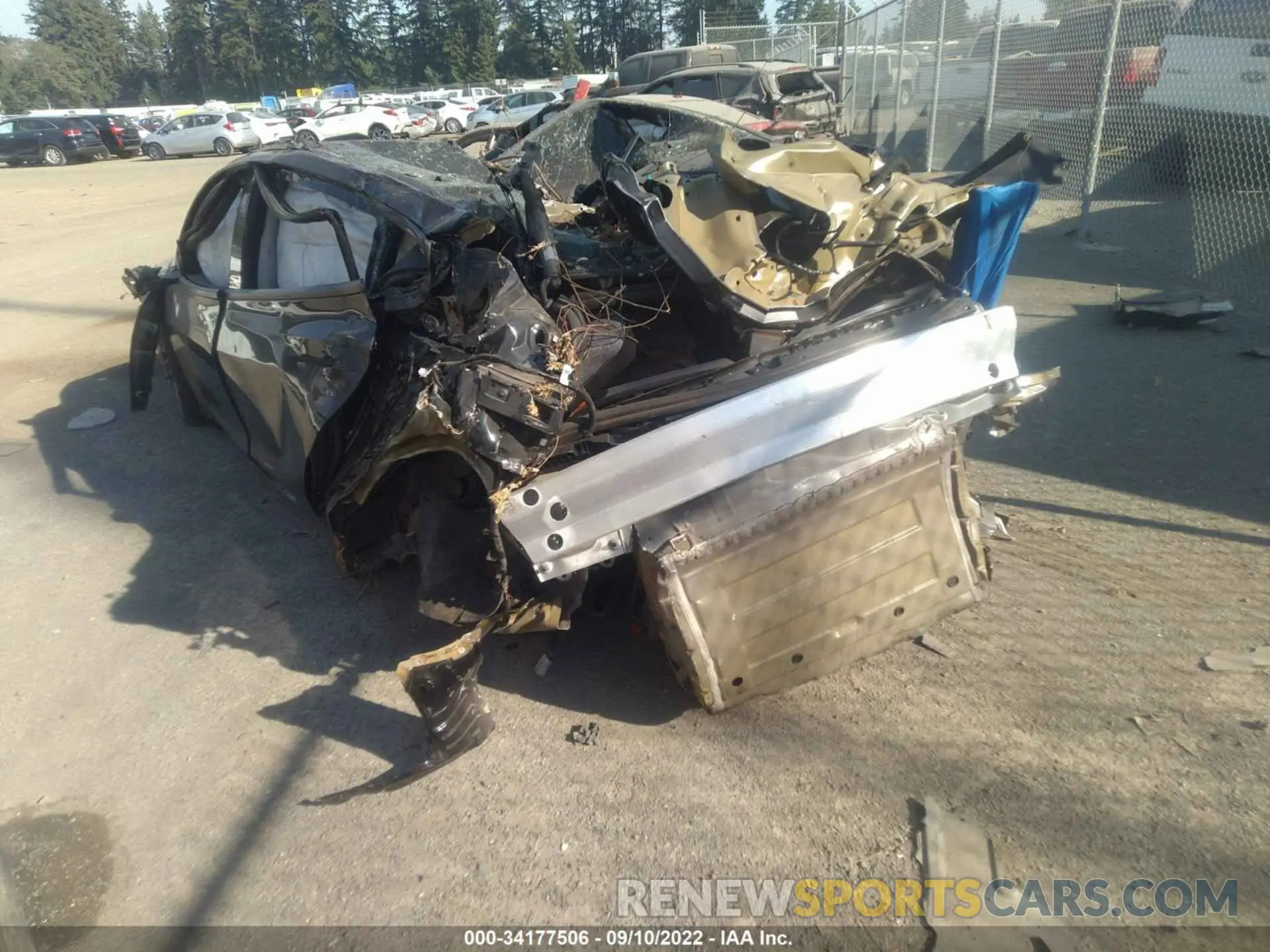 3 fotografías del automóvil dañado 5YJ3E1EC2MF868385 TESLA MODEL 3 2021
