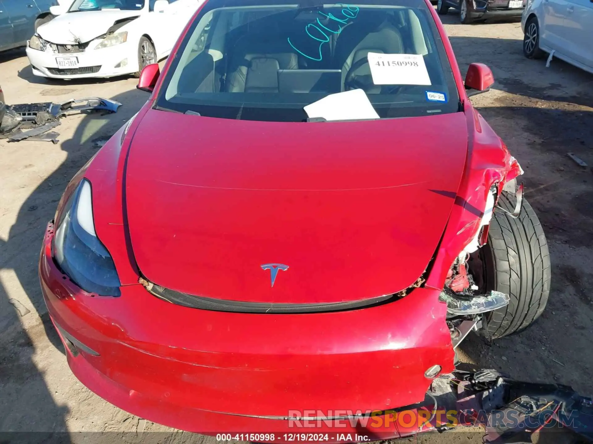 10 fotografías del automóvil dañado 5YJ3E1EC2MF926060 TESLA MODEL 3 2021