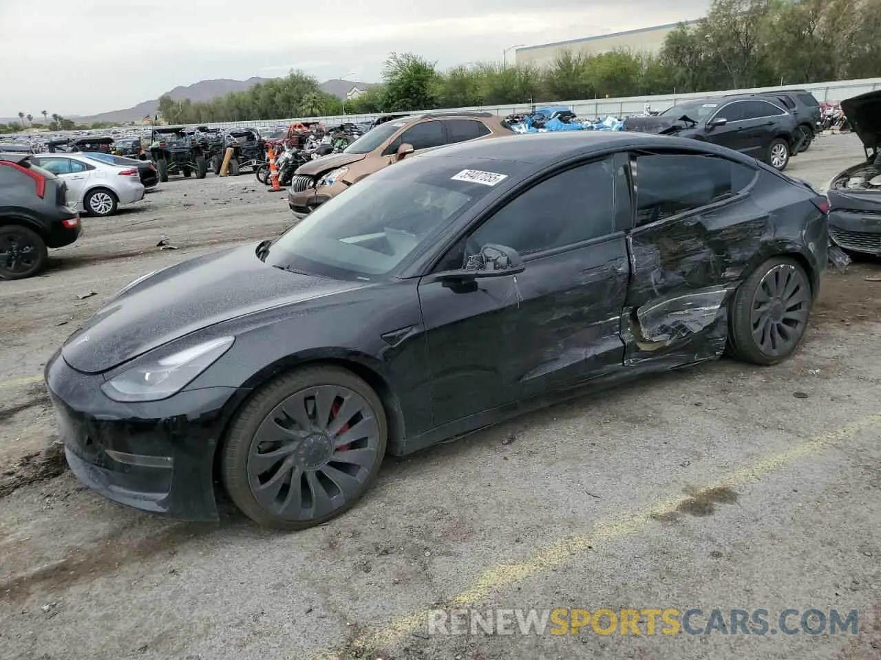 1 fotografías del automóvil dañado 5YJ3E1EC2MF984962 TESLA MODEL 3 2021