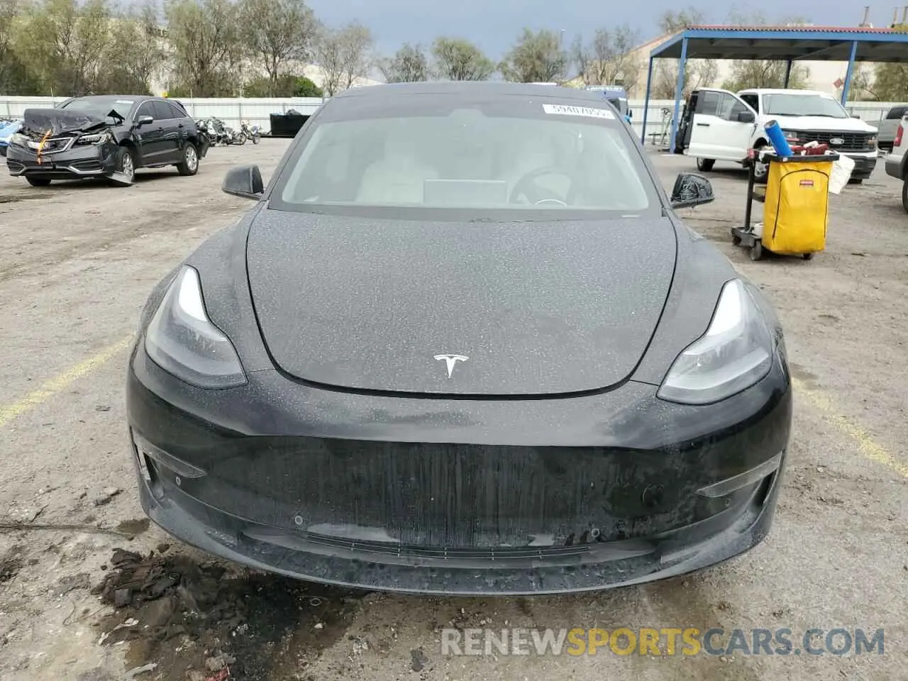 5 fotografías del automóvil dañado 5YJ3E1EC2MF984962 TESLA MODEL 3 2021