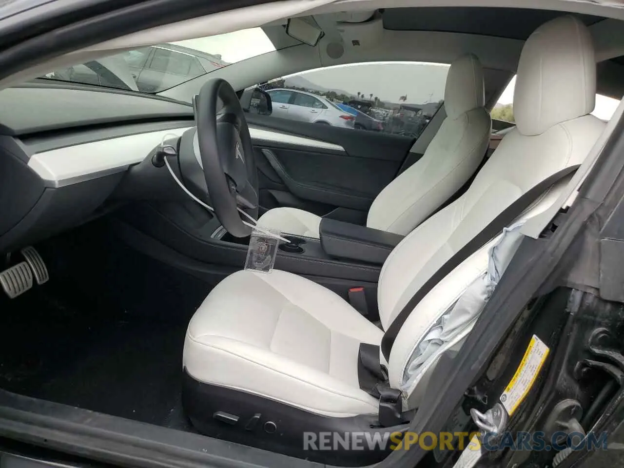 7 fotografías del automóvil dañado 5YJ3E1EC2MF984962 TESLA MODEL 3 2021