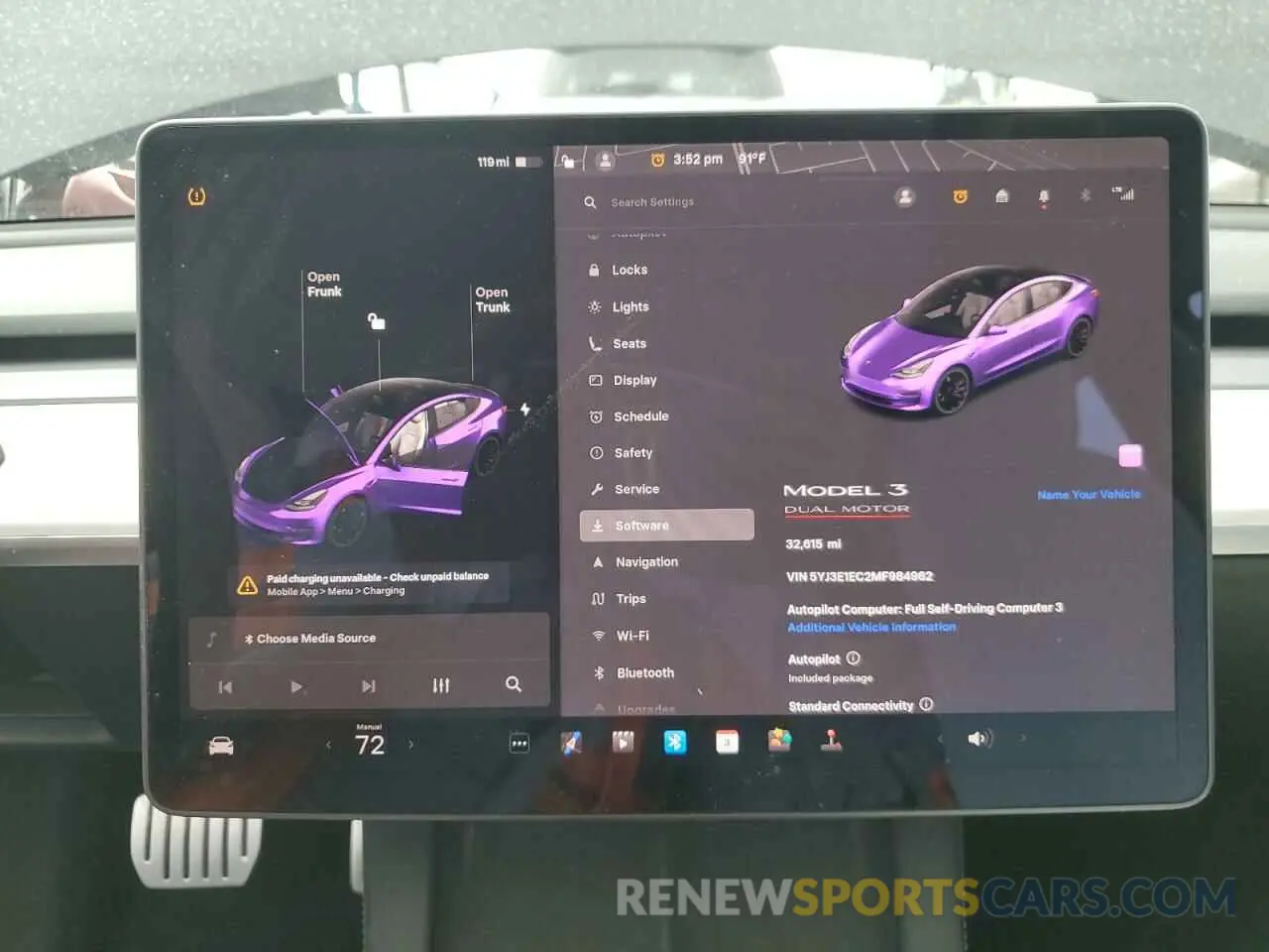 9 fotografías del automóvil dañado 5YJ3E1EC2MF984962 TESLA MODEL 3 2021