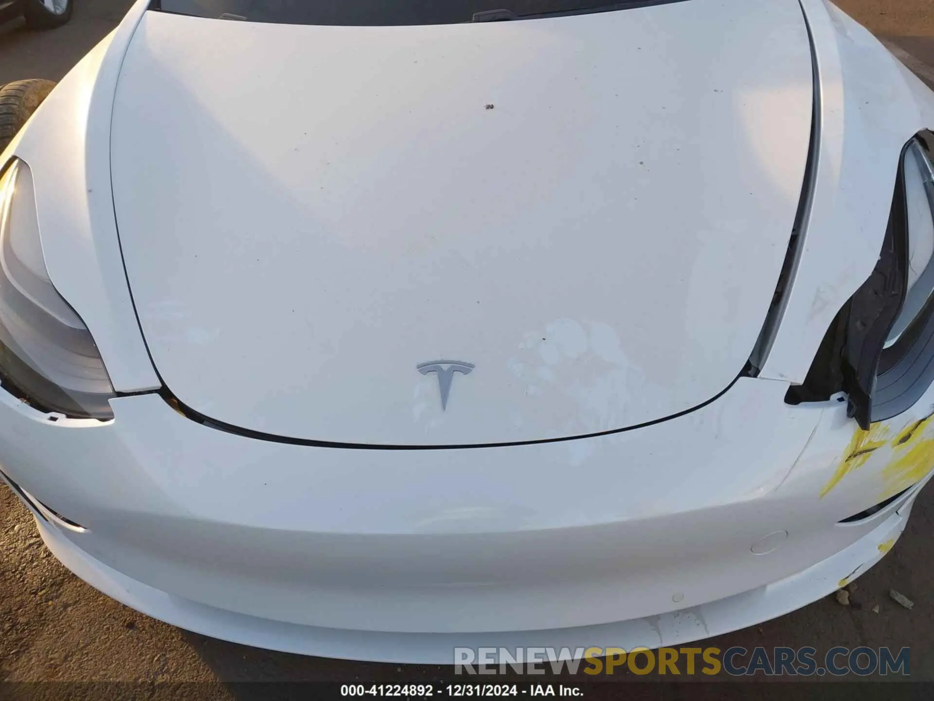 10 fotografías del automóvil dañado 5YJ3E1EC3MF000881 TESLA MODEL 3 2021