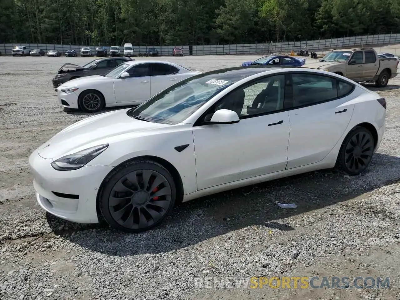 1 fotografías del automóvil dañado 5YJ3E1EC3MF030866 TESLA MODEL 3 2021