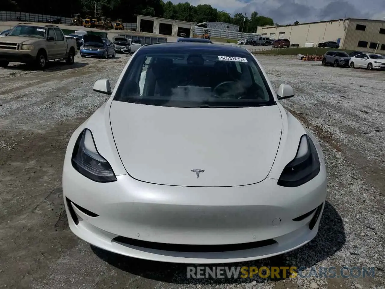 5 fotografías del automóvil dañado 5YJ3E1EC3MF030866 TESLA MODEL 3 2021