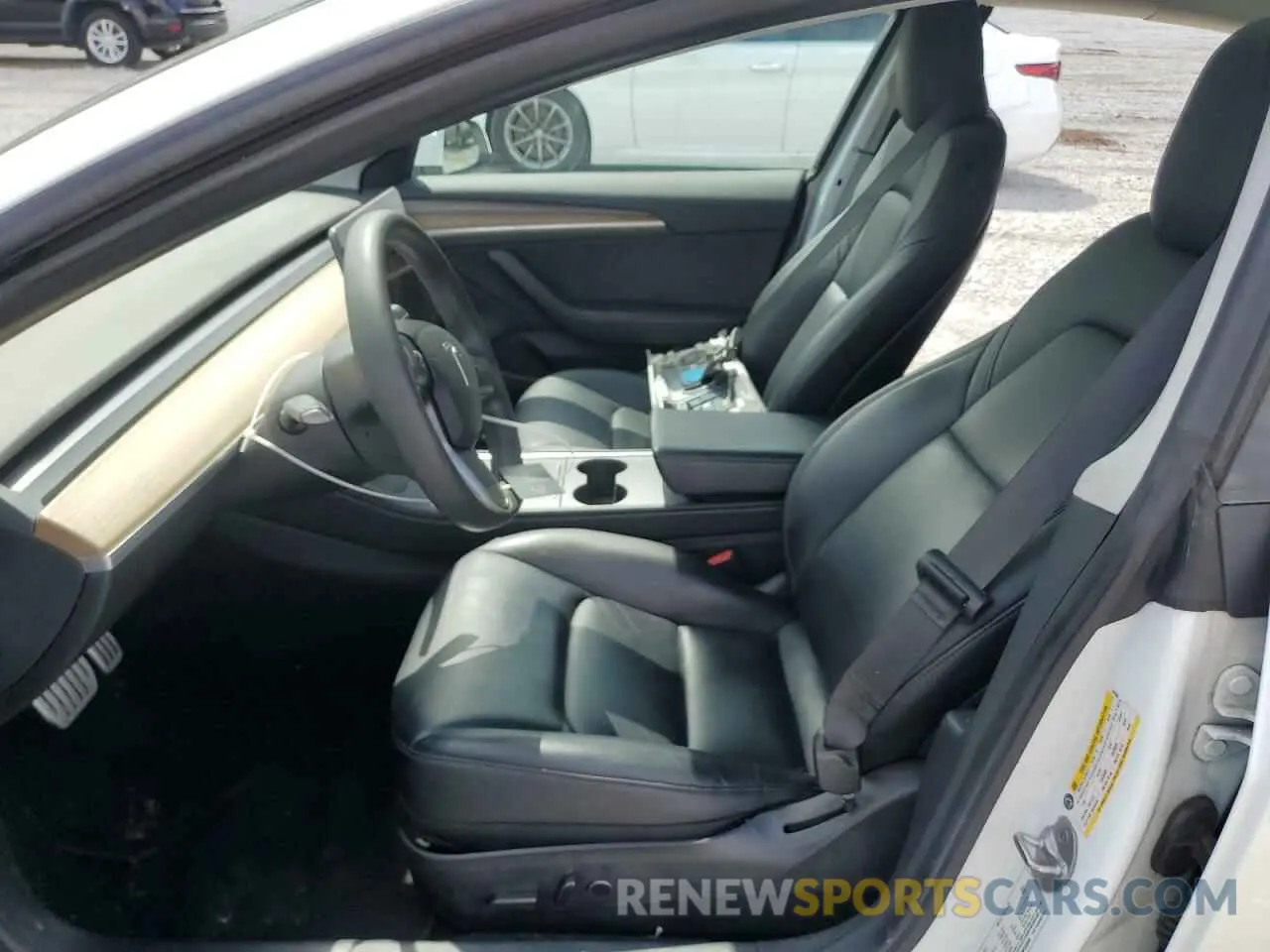 7 fotografías del automóvil dañado 5YJ3E1EC3MF030866 TESLA MODEL 3 2021