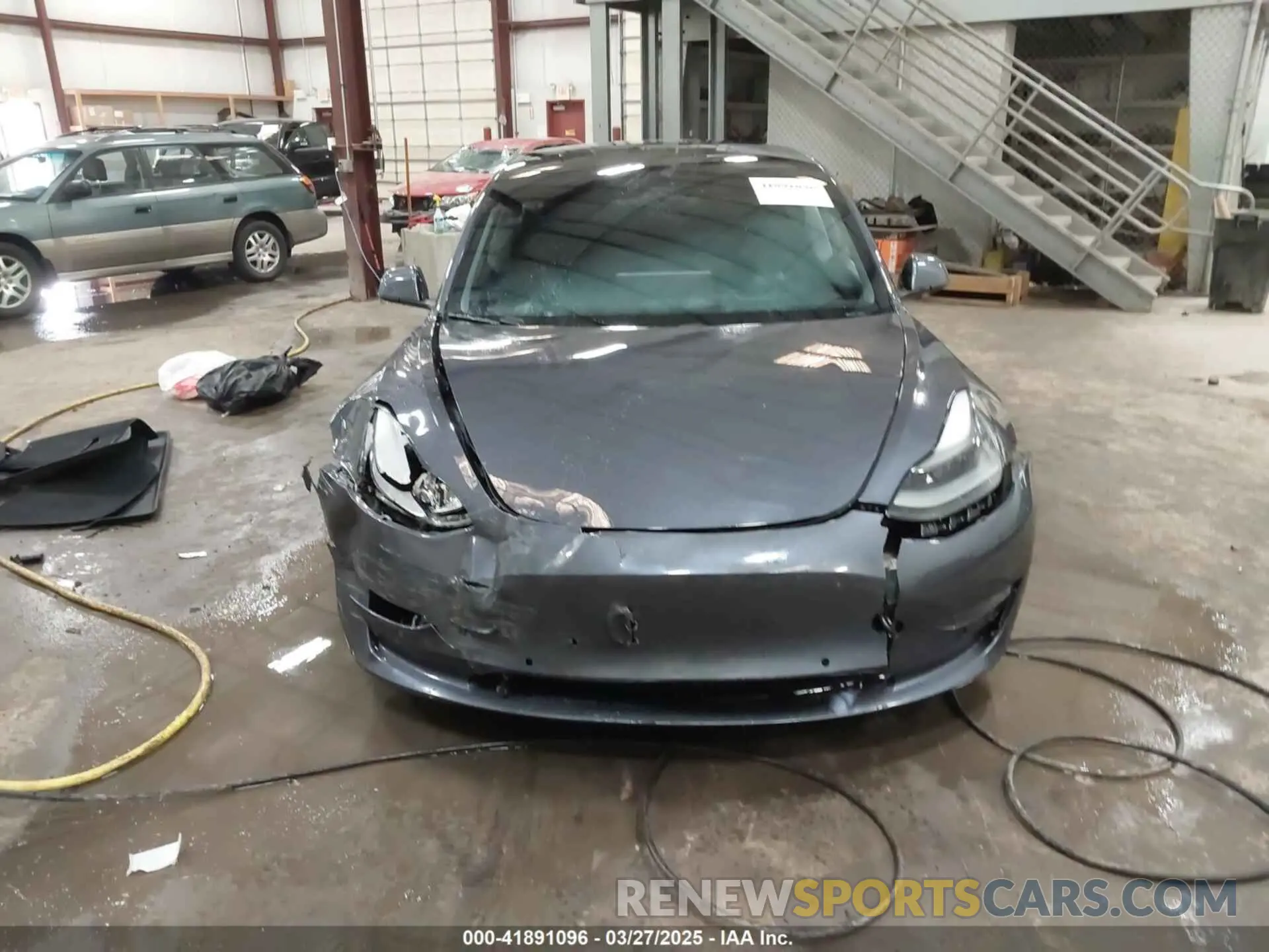 12 fotografías del automóvil dañado 5YJ3E1EC3MF044802 TESLA MODEL 3 2021