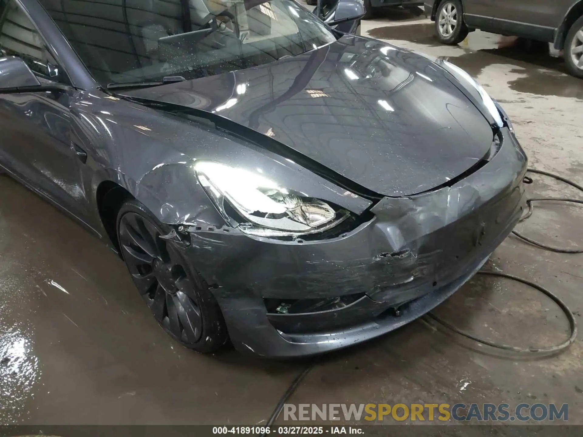 20 fotografías del automóvil dañado 5YJ3E1EC3MF044802 TESLA MODEL 3 2021