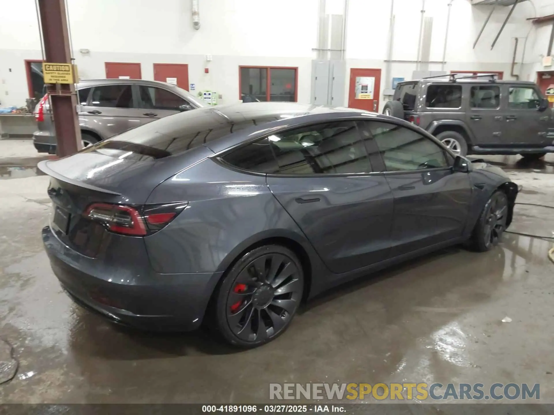 4 fotografías del automóvil dañado 5YJ3E1EC3MF044802 TESLA MODEL 3 2021