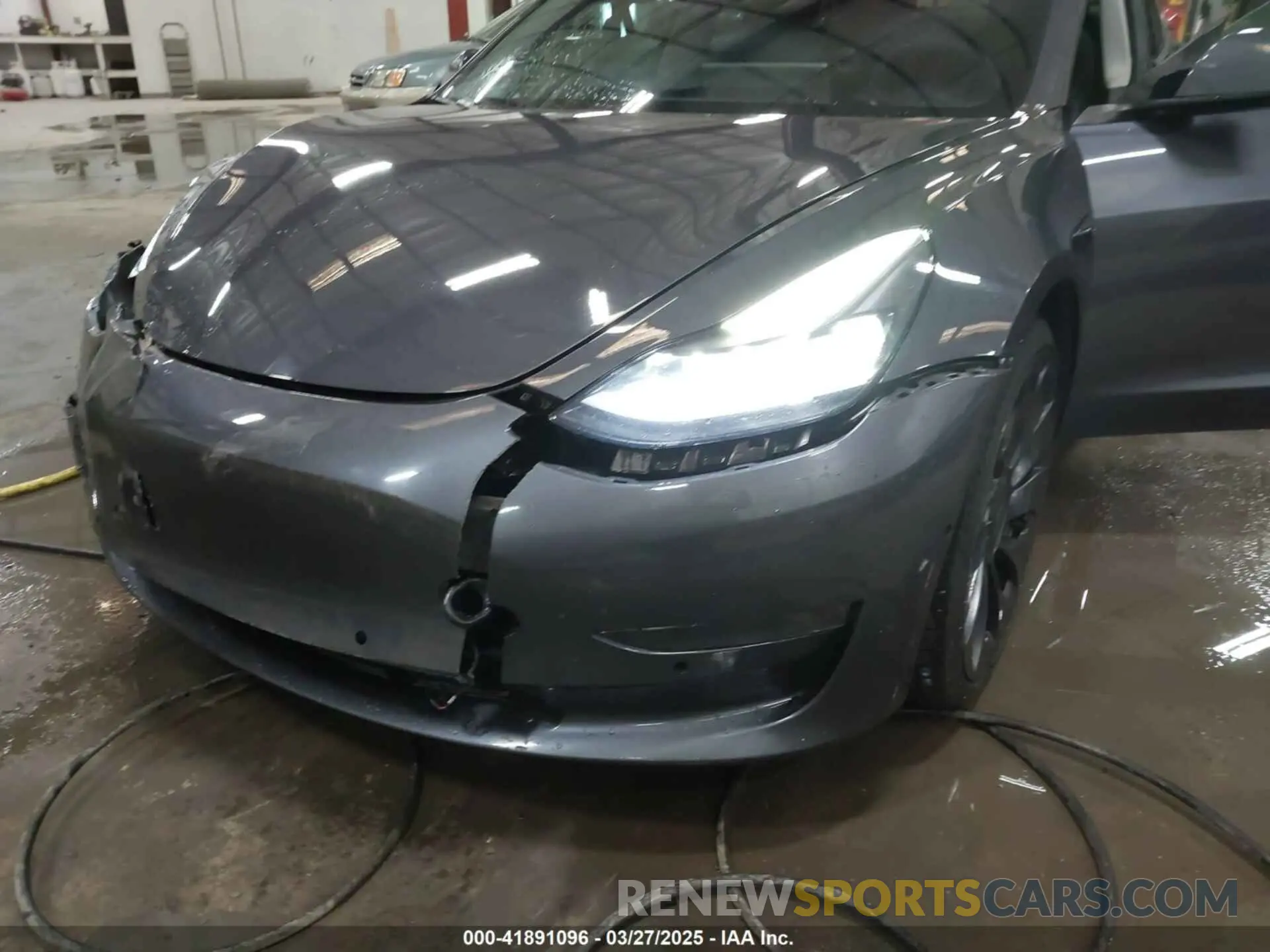 6 fotografías del automóvil dañado 5YJ3E1EC3MF044802 TESLA MODEL 3 2021
