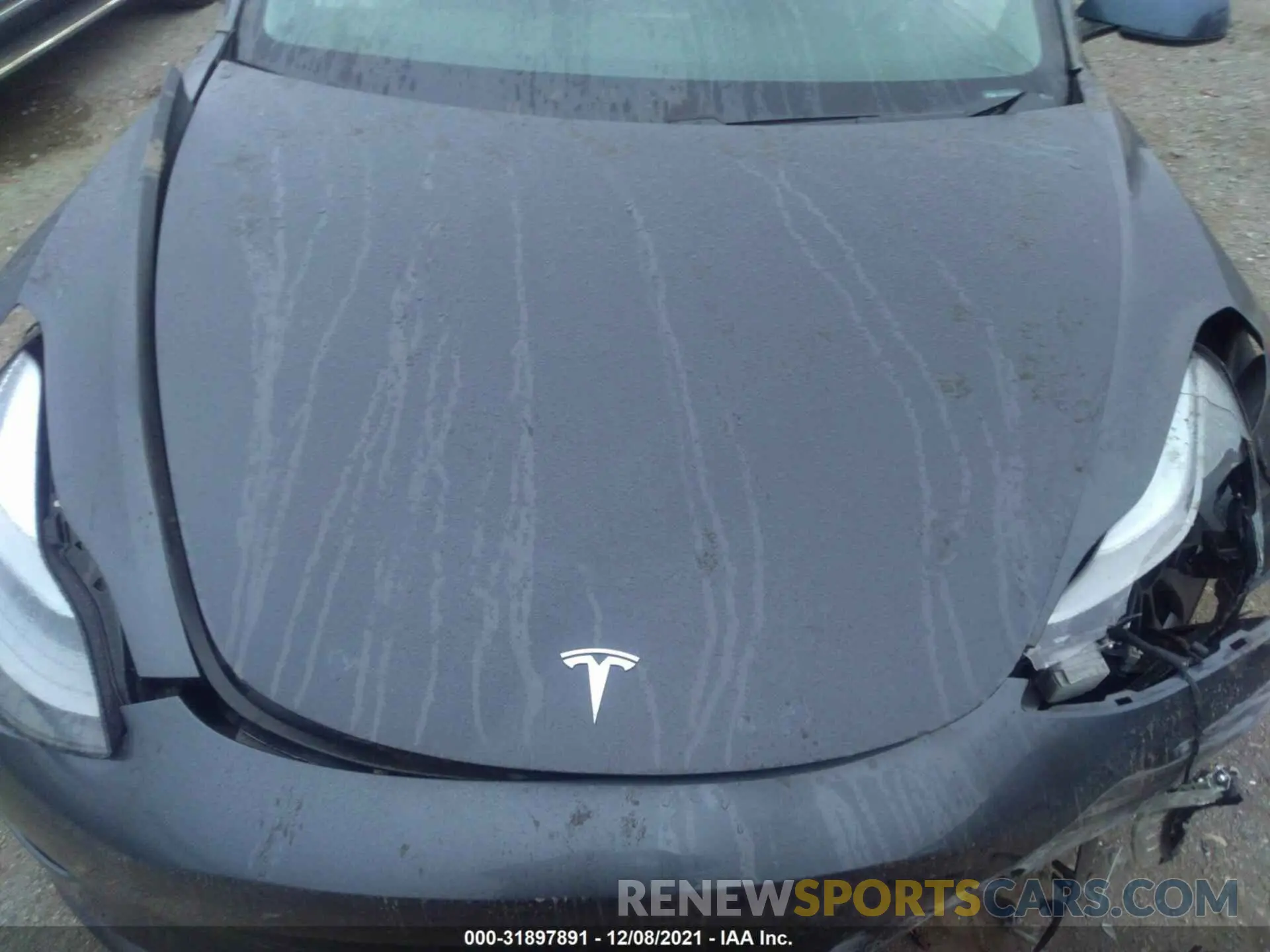 10 fotografías del automóvil dañado 5YJ3E1EC3MF073975 TESLA MODEL 3 2021