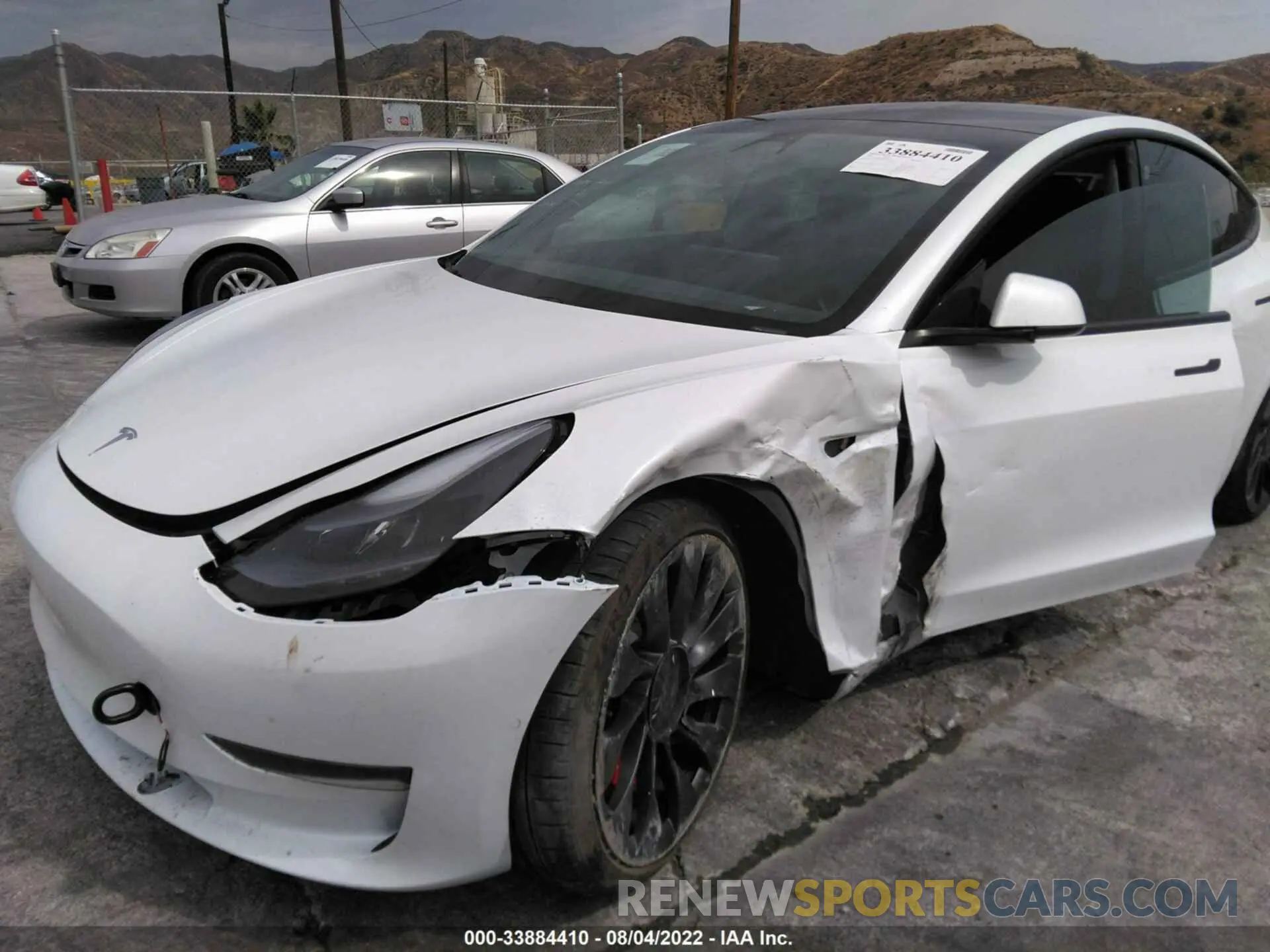 6 fotografías del automóvil dañado 5YJ3E1EC3MF077038 TESLA MODEL 3 2021