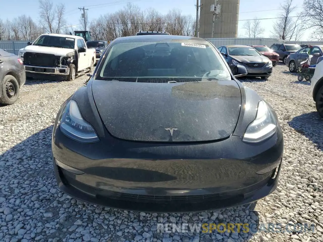 5 fotografías del automóvil dañado 5YJ3E1EC3MF849828 TESLA MODEL 3 2021