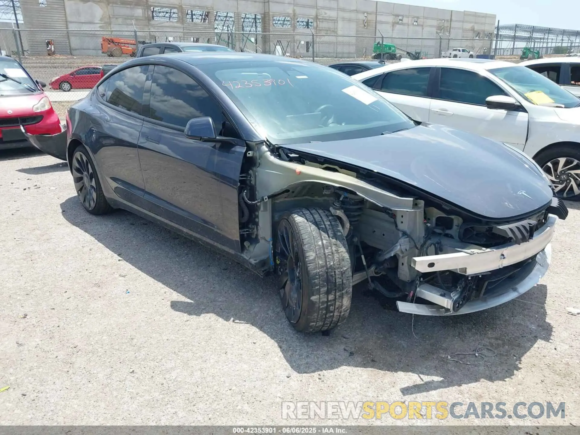 1 fotografías del automóvil dañado 5YJ3E1EC4MF044808 TESLA MODEL 3 2021