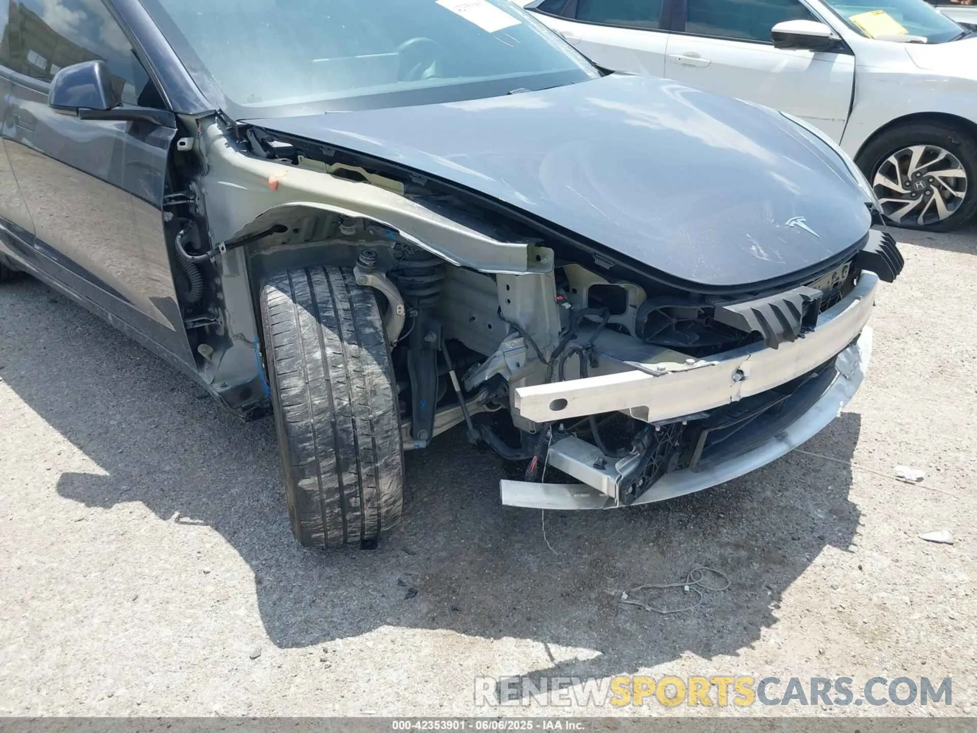 6 fotografías del automóvil dañado 5YJ3E1EC4MF044808 TESLA MODEL 3 2021