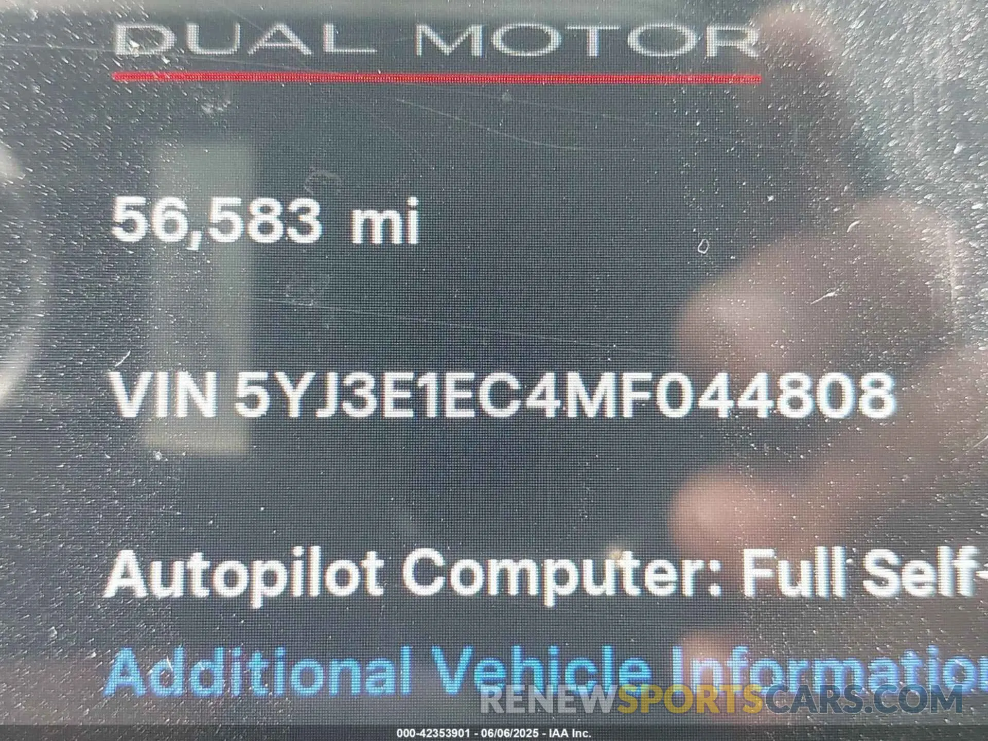 9 fotografías del automóvil dañado 5YJ3E1EC4MF044808 TESLA MODEL 3 2021
