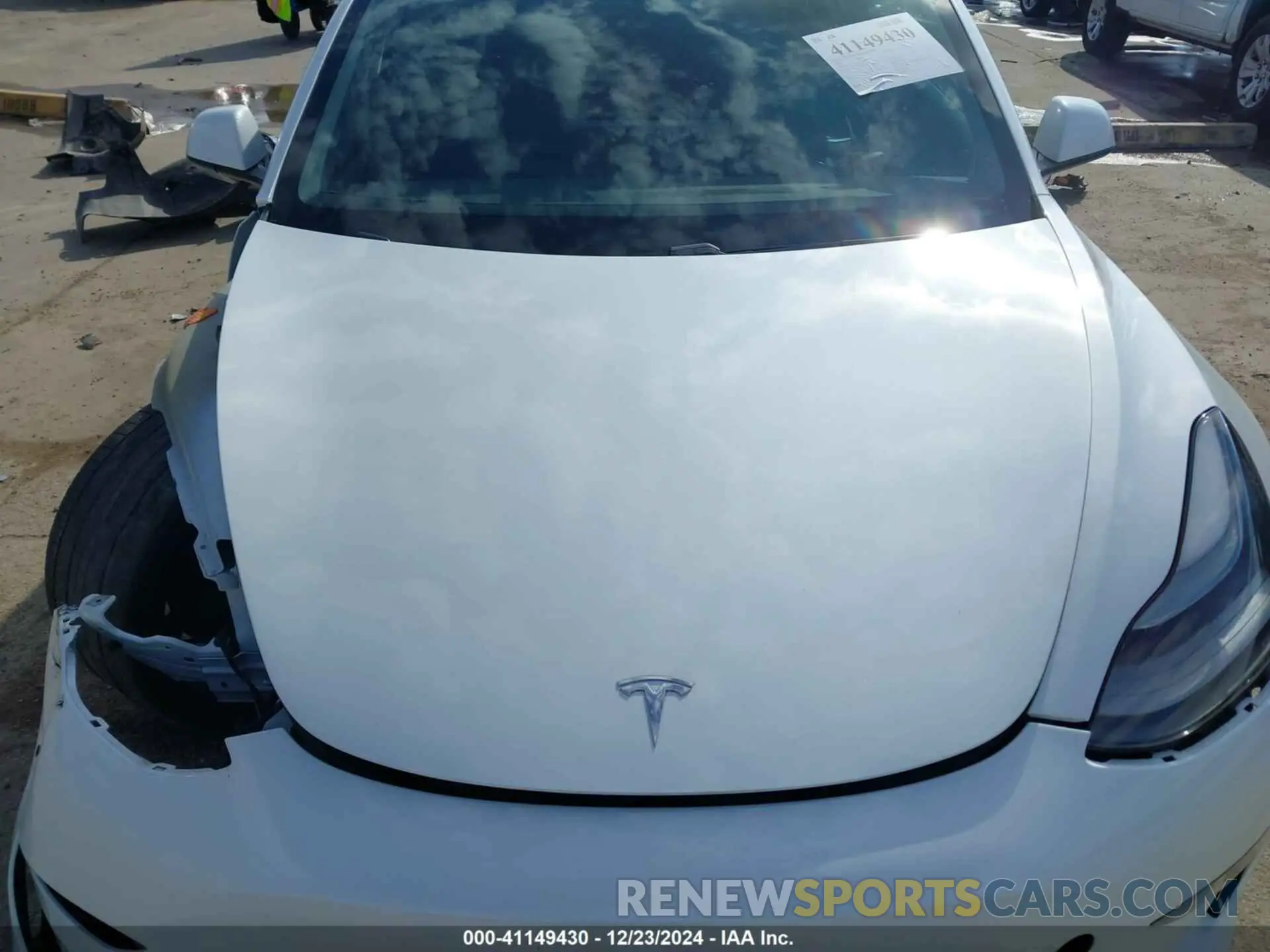 10 fotografías del automóvil dañado 5YJ3E1EC4MF054741 TESLA MODEL 3 2021