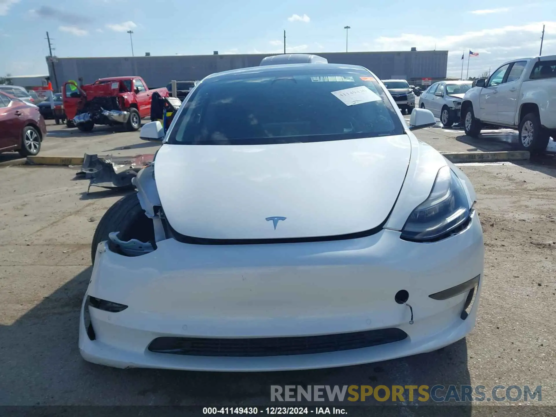13 fotografías del automóvil dañado 5YJ3E1EC4MF054741 TESLA MODEL 3 2021