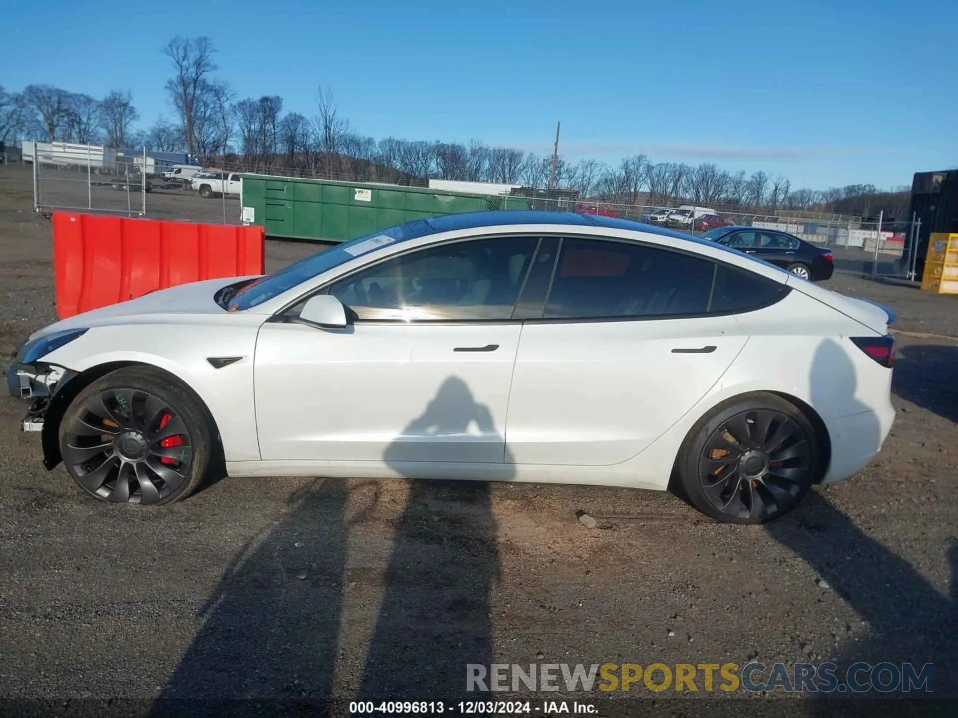 15 fotografías del automóvil dañado 5YJ3E1EC4MF056196 TESLA MODEL 3 2021