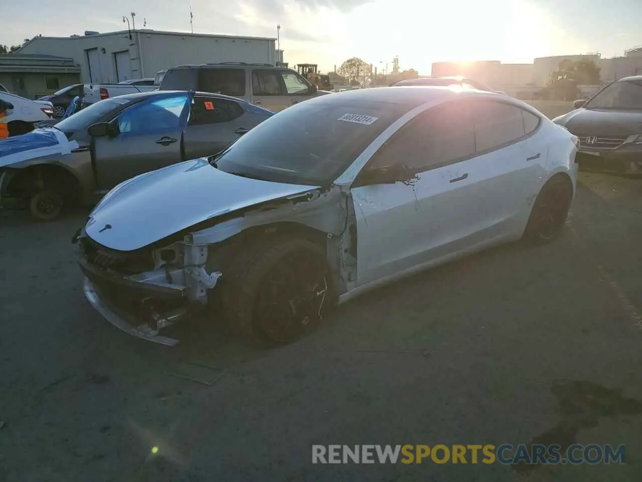 1 fotografías del automóvil dañado 5YJ3E1EC4MF914525 TESLA MODEL 3 2021