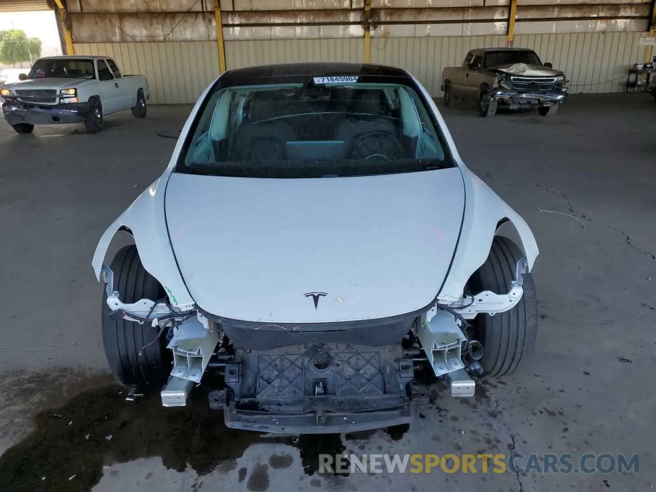 5 fotografías del automóvil dañado 5YJ3E1EC4MF988446 TESLA MODEL 3 2021