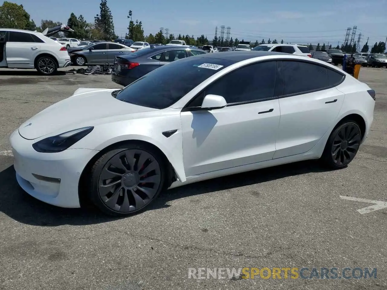1 fotografías del automóvil dañado 5YJ3E1EC5MF076277 TESLA MODEL 3 2021