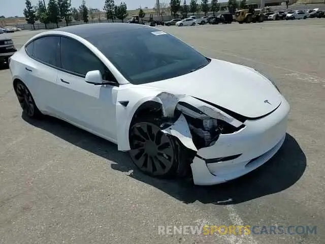 13 fotografías del automóvil dañado 5YJ3E1EC5MF076277 TESLA MODEL 3 2021