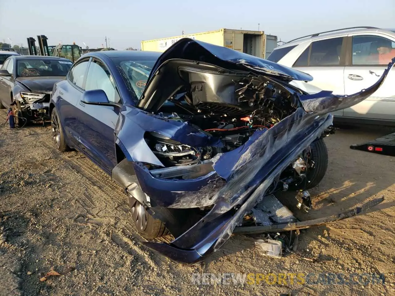 1 fotografías del automóvil dañado 5YJ3E1EC5MF076280 TESLA MODEL 3 2021