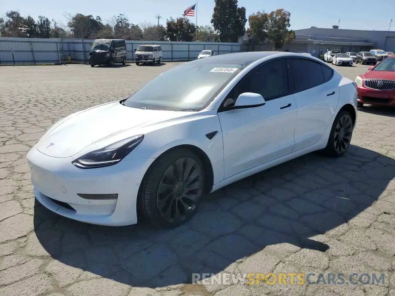 1 fotografías del automóvil dañado 5YJ3E1EC5MF077493 TESLA MODEL 3 2021