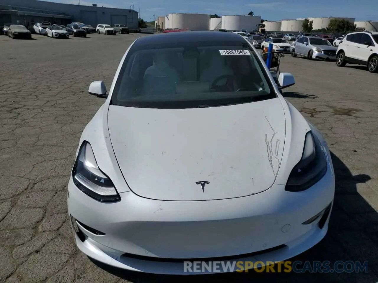 5 fotografías del automóvil dañado 5YJ3E1EC5MF077493 TESLA MODEL 3 2021