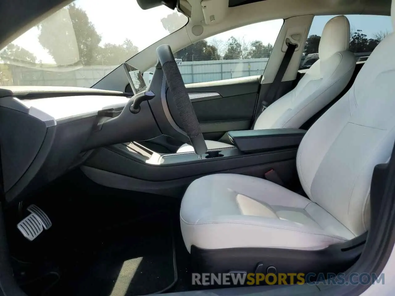 7 fotografías del automóvil dañado 5YJ3E1EC5MF077493 TESLA MODEL 3 2021