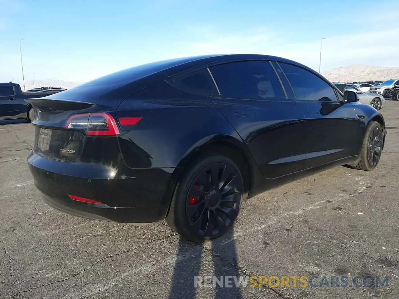3 fotografías del automóvil dañado 5YJ3E1EC5MF093659 TESLA MODEL 3 2021