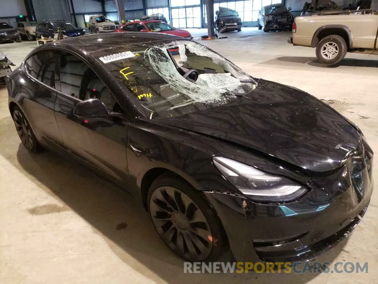 1 fotografías del automóvil dañado 5YJ3E1EC6MF001619 TESLA MODEL 3 2021