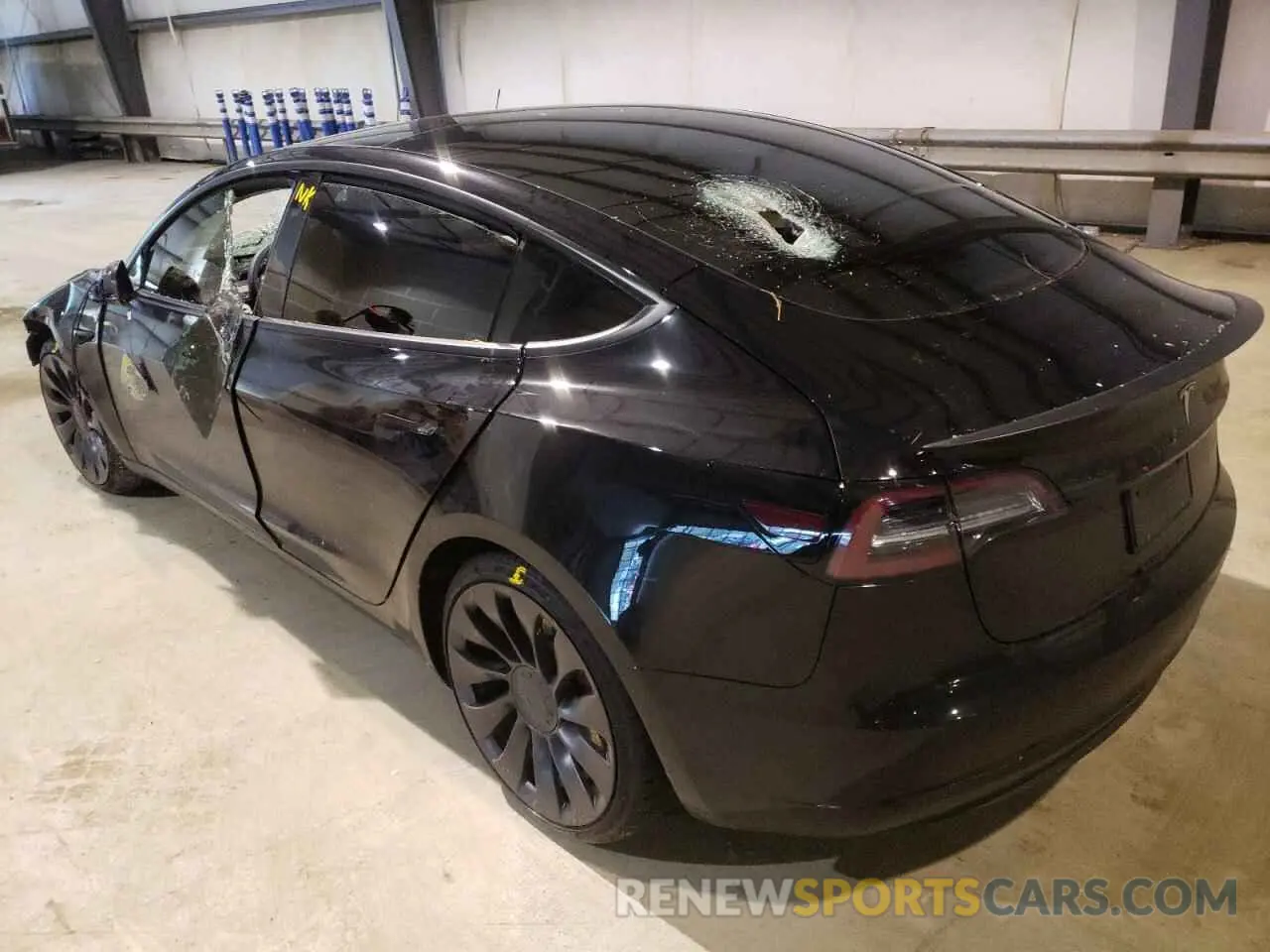 3 fotografías del automóvil dañado 5YJ3E1EC6MF001619 TESLA MODEL 3 2021