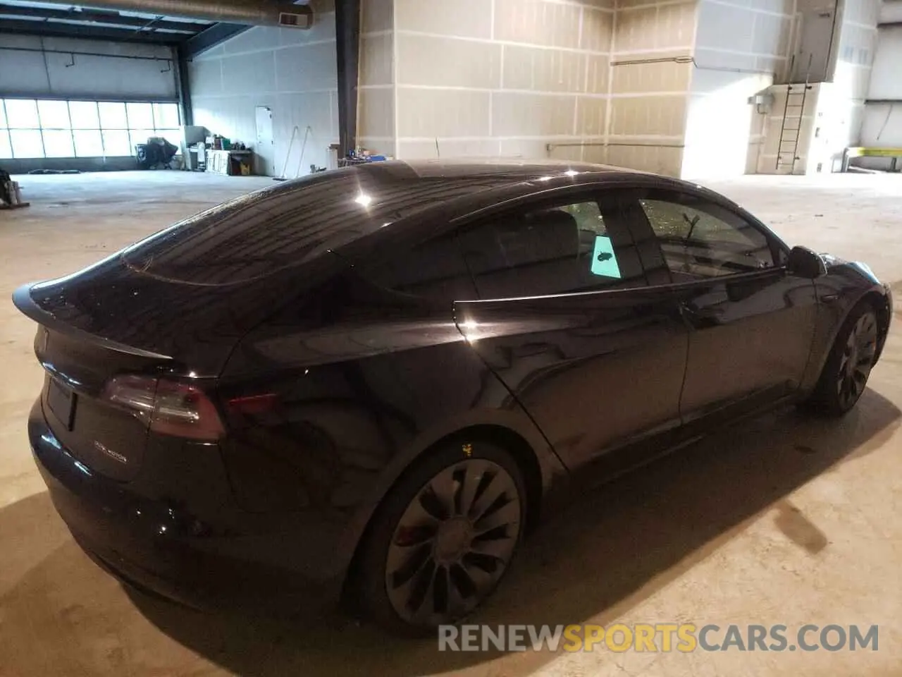 4 fotografías del automóvil dañado 5YJ3E1EC6MF001619 TESLA MODEL 3 2021