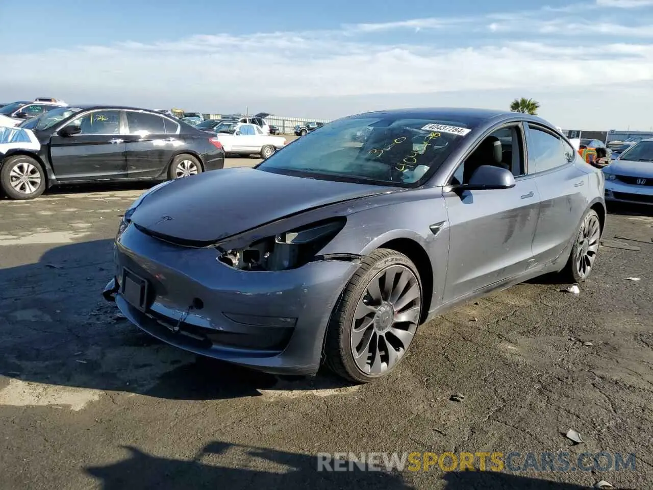 1 fotografías del automóvil dañado 5YJ3E1EC6MF072576 TESLA MODEL 3 2021