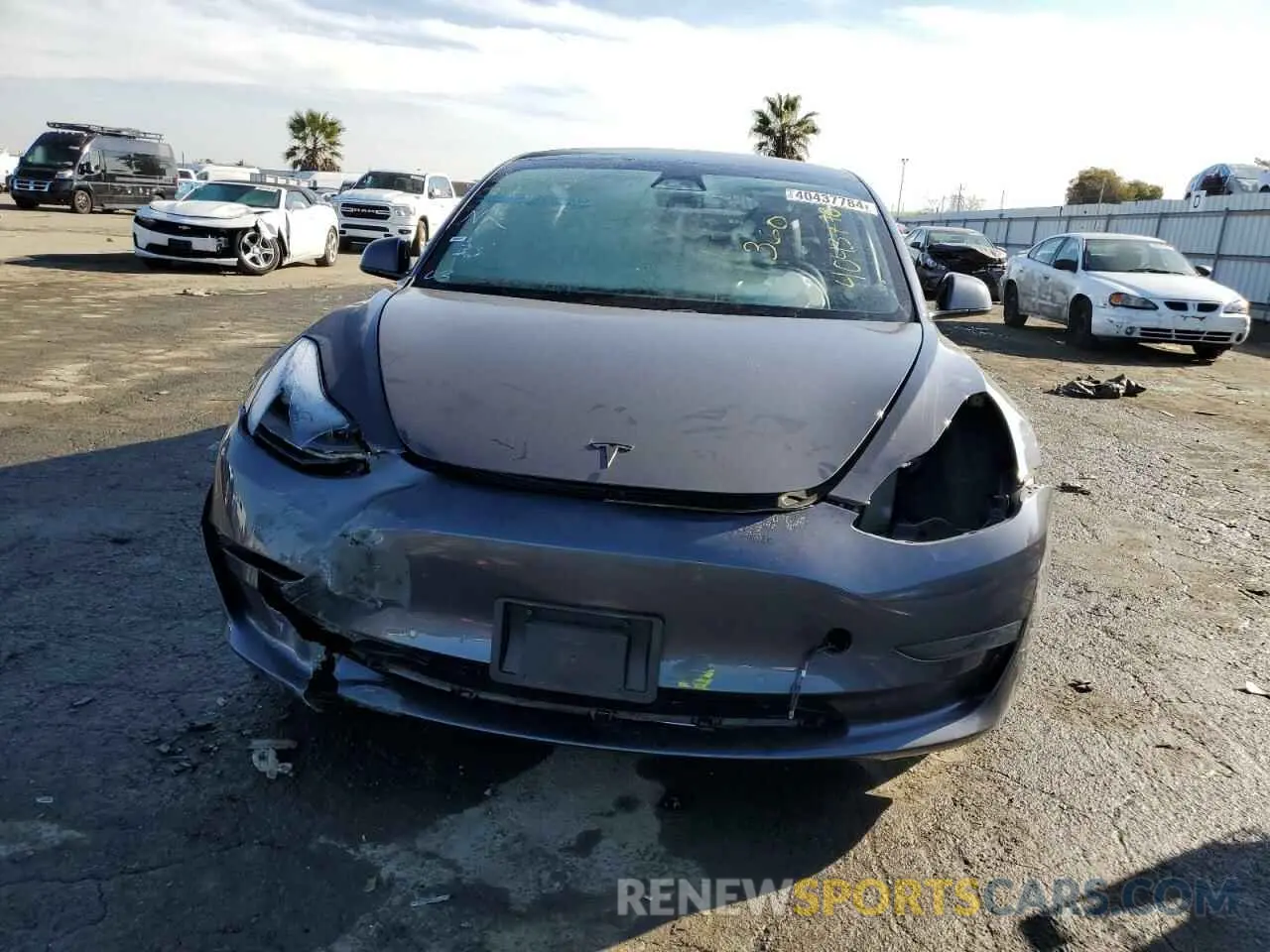 5 fotografías del automóvil dañado 5YJ3E1EC6MF072576 TESLA MODEL 3 2021