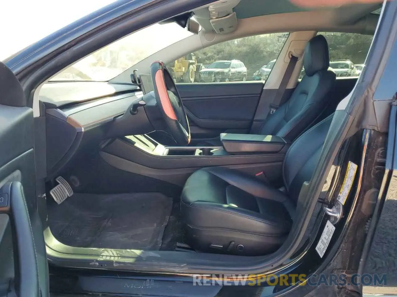 7 fotografías del automóvil dañado 5YJ3E1EC6MF935716 TESLA MODEL 3 2021