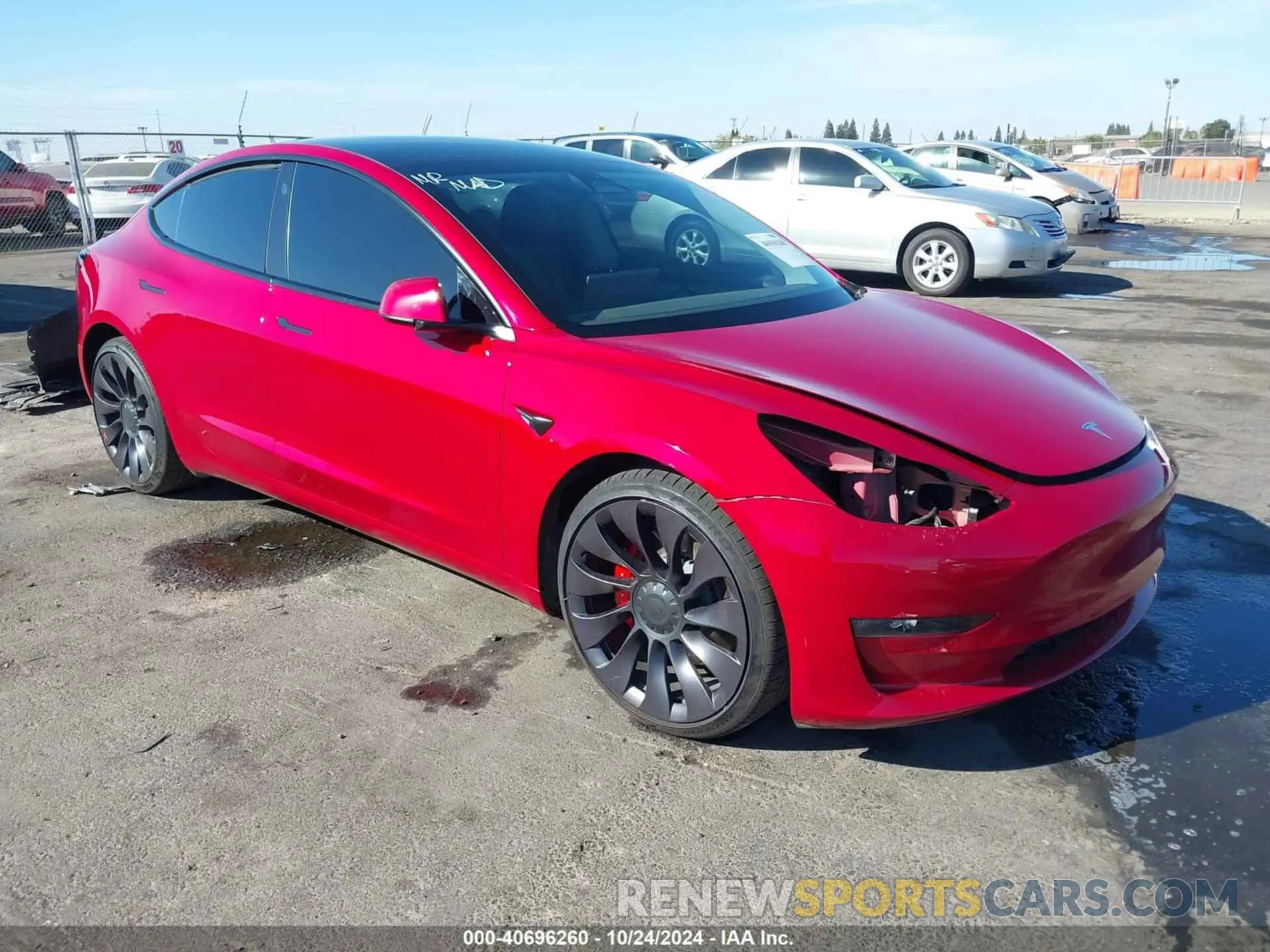 1 fotografías del automóvil dañado 5YJ3E1EC7MF001631 TESLA MODEL 3 2021