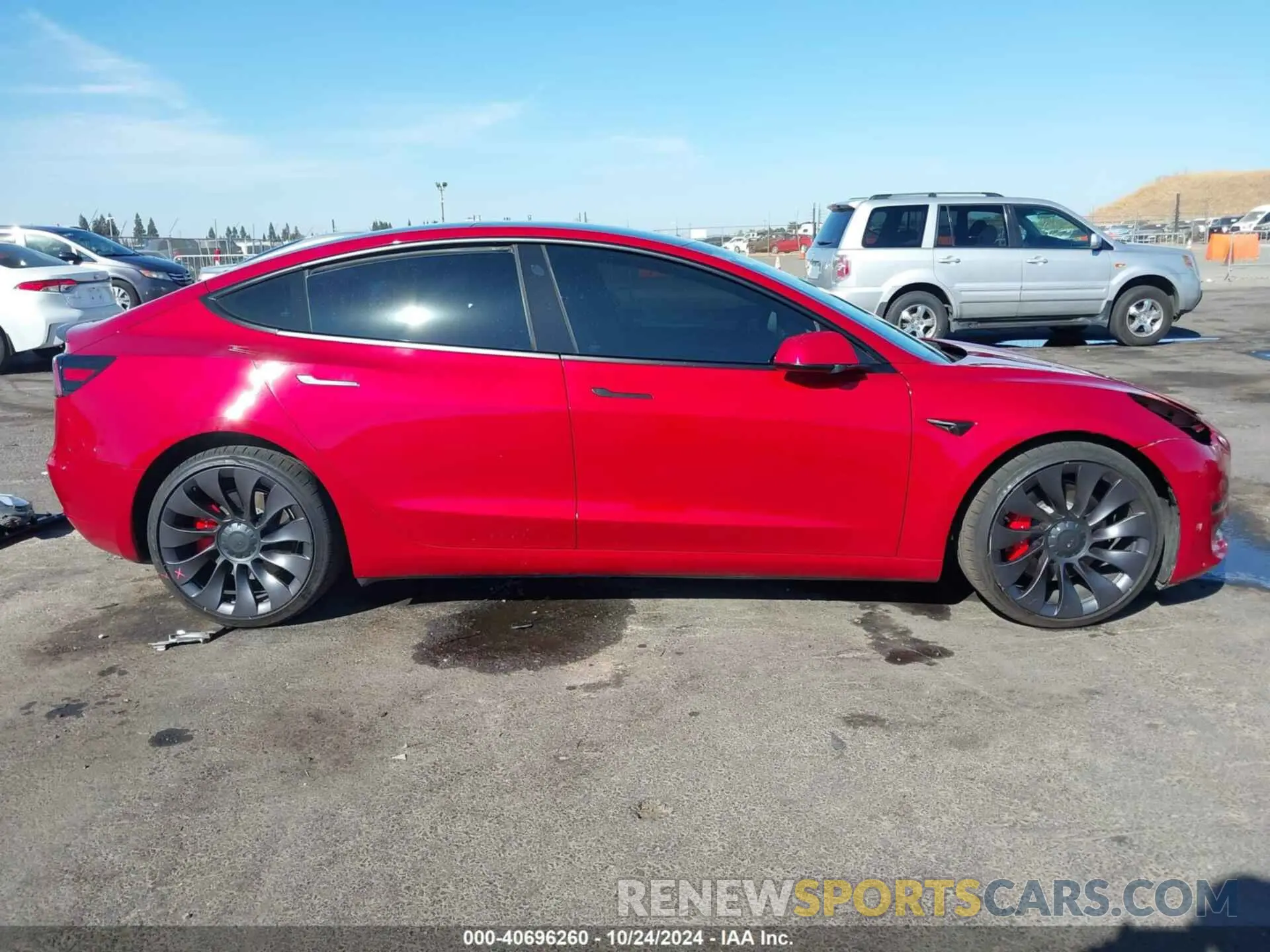 14 fotografías del automóvil dañado 5YJ3E1EC7MF001631 TESLA MODEL 3 2021