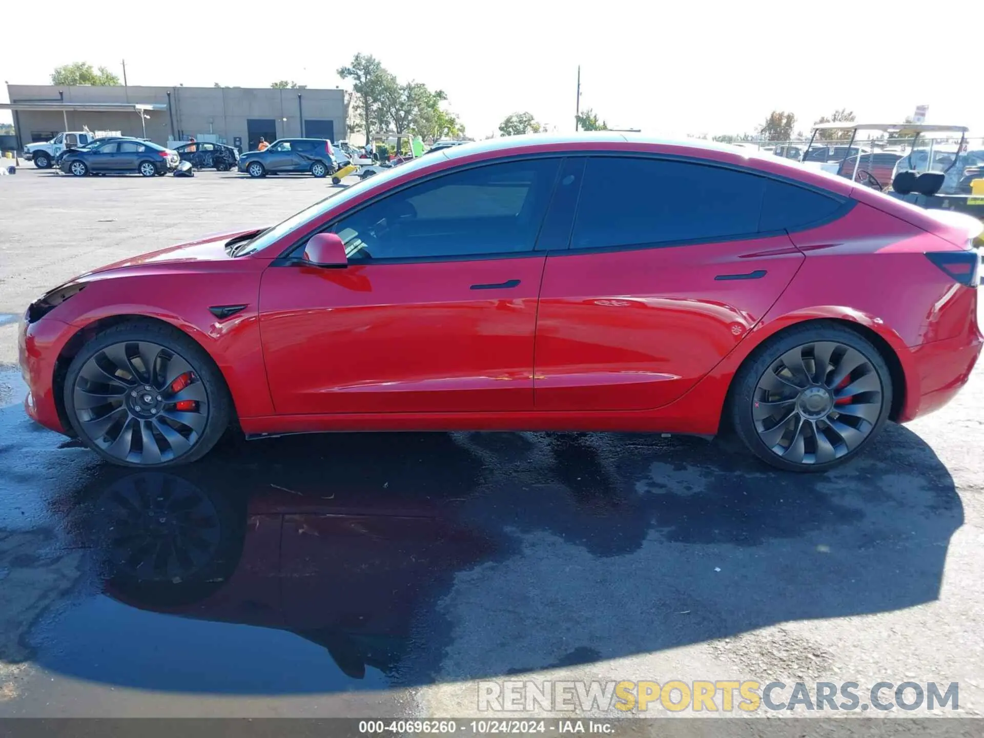 15 fotografías del automóvil dañado 5YJ3E1EC7MF001631 TESLA MODEL 3 2021