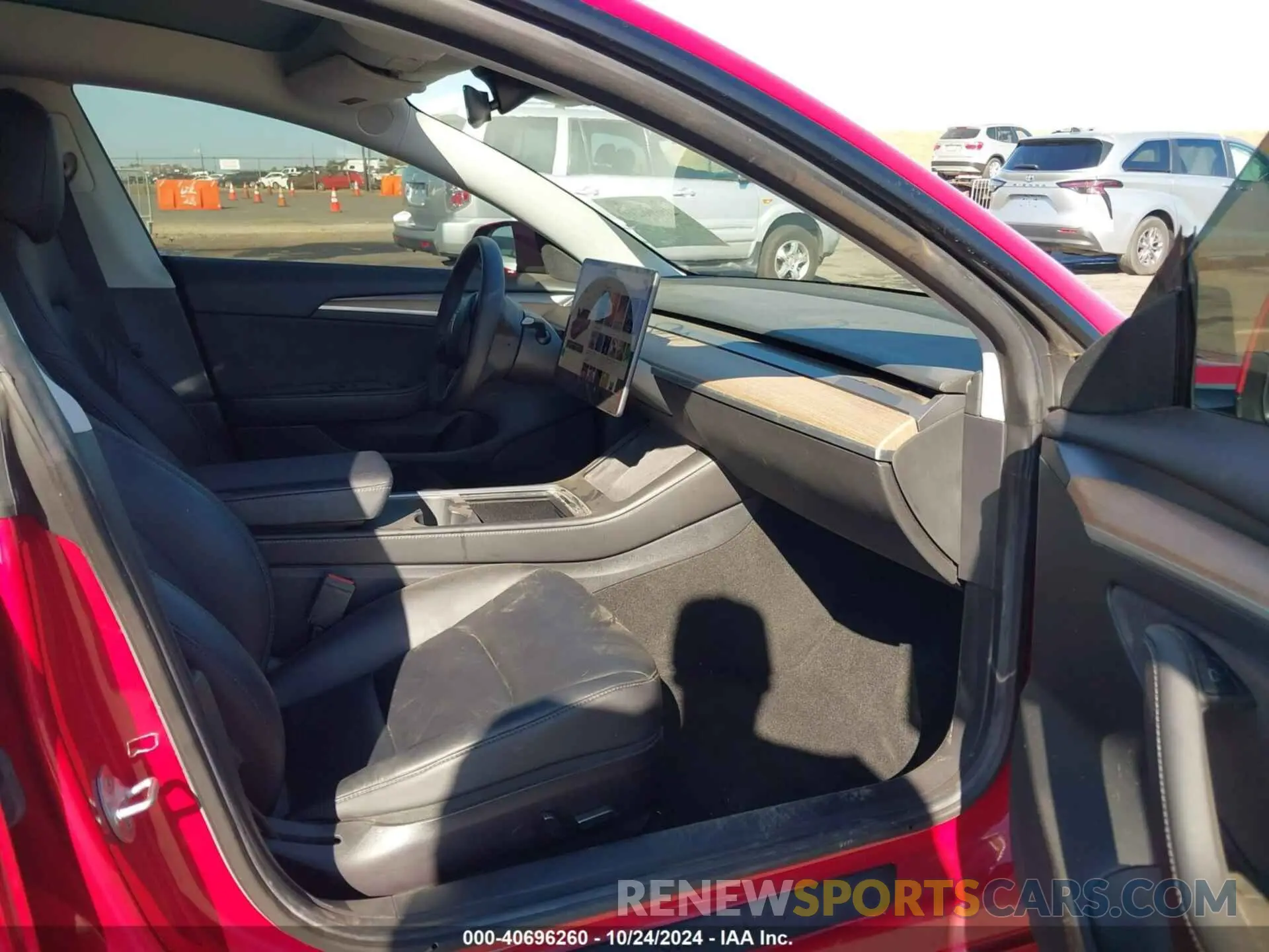 5 fotografías del automóvil dañado 5YJ3E1EC7MF001631 TESLA MODEL 3 2021