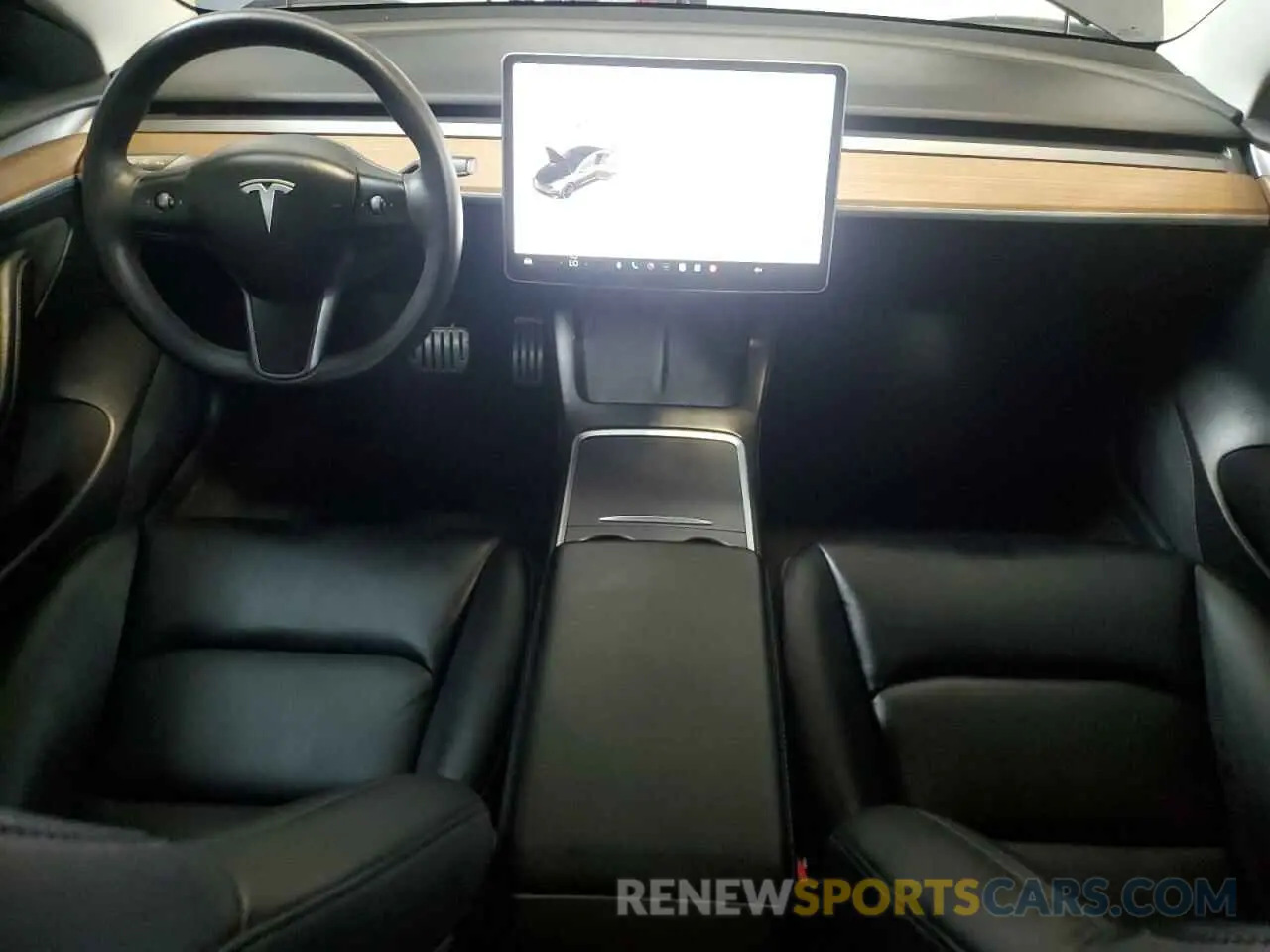 8 fotografías del automóvil dañado 5YJ3E1EC7MF063403 TESLA MODEL 3 2021