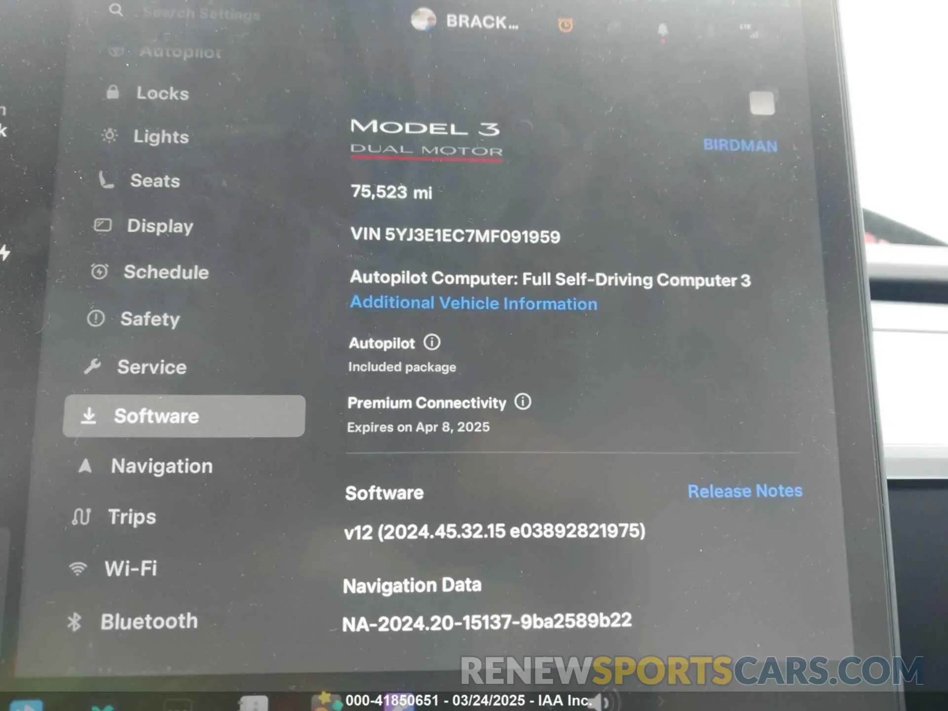 18 fotografías del automóvil dañado 5YJ3E1EC7MF091959 TESLA MODEL 3 2021