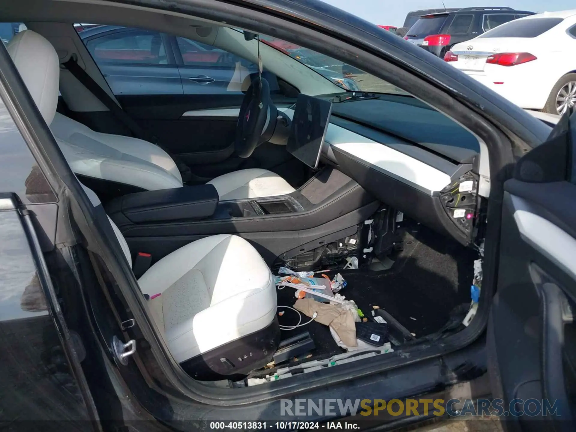 5 fotografías del automóvil dañado 5YJ3E1EC7MF092545 TESLA MODEL 3 2021