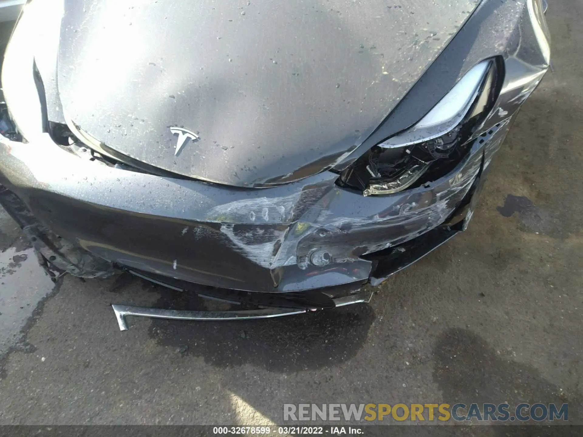 6 fotografías del automóvil dañado 5YJ3E1EC8MF094837 TESLA MODEL 3 2021