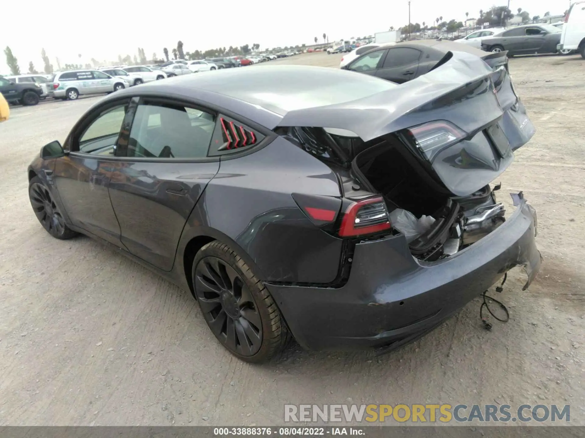 3 fotografías del automóvil dañado 5YJ3E1EC8MF984738 TESLA MODEL 3 2021