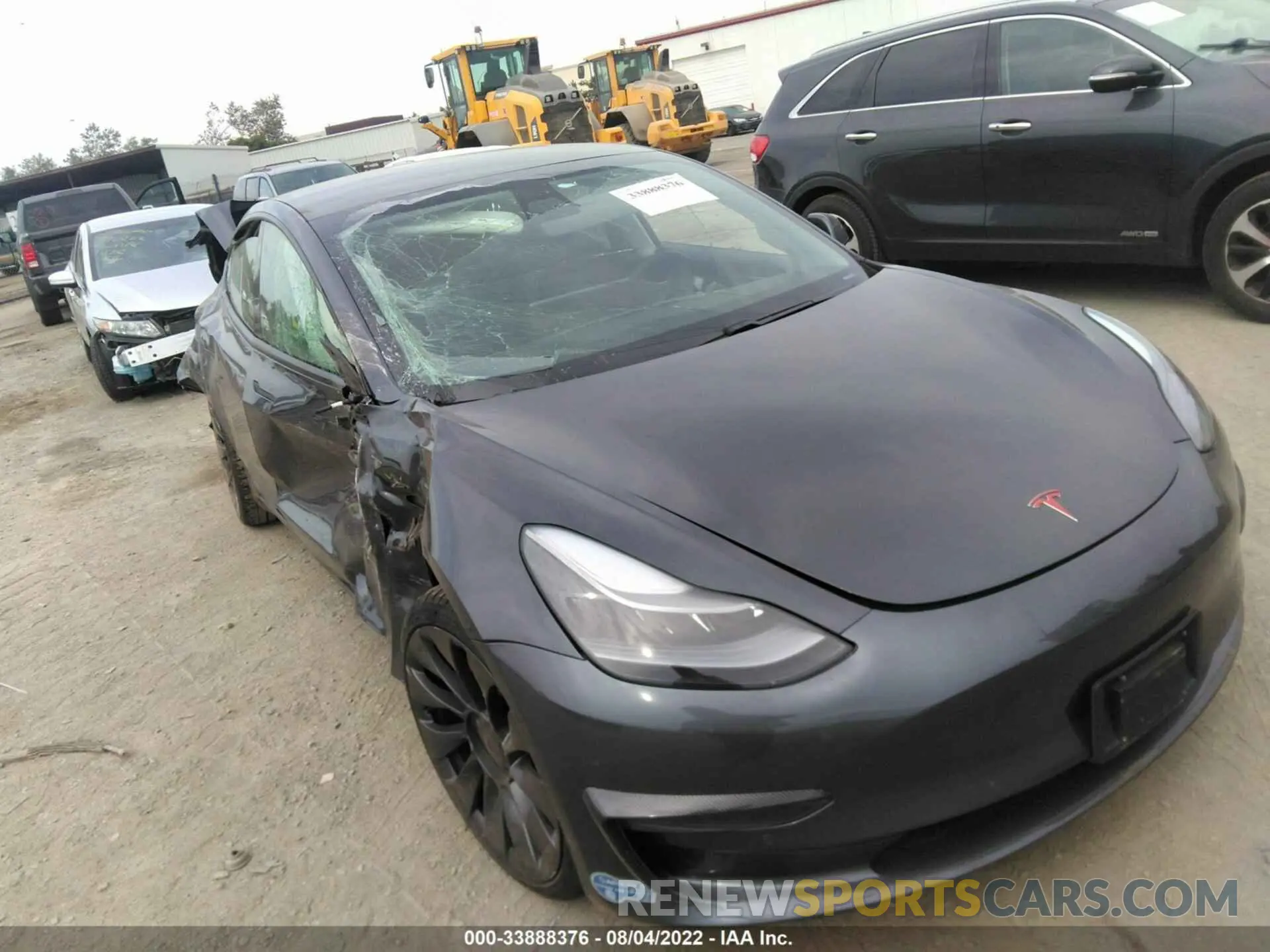 6 fotografías del automóvil dañado 5YJ3E1EC8MF984738 TESLA MODEL 3 2021