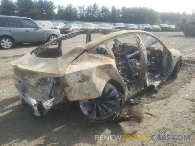 4 fotografías del automóvil dañado 5YJ3E1EC9MF059613 TESLA MODEL 3 2021